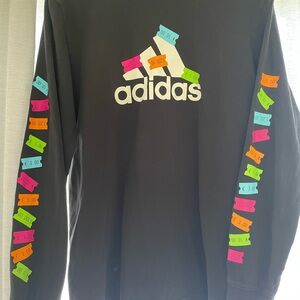 Adidas Original ( Nutrition Facts) Snack Athlete Long Sleeve In Black Medium